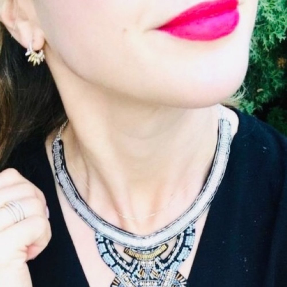 :: Stella & Dot Renegade Mixed Metal Hoops - Picture 5 of 8
